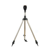 360-Degree Garden Automatic Rotating Sprinkler Stainless Steel Tripod Set Irrigation Stand Water Jet Garden Lawn Sprinkler Tool
