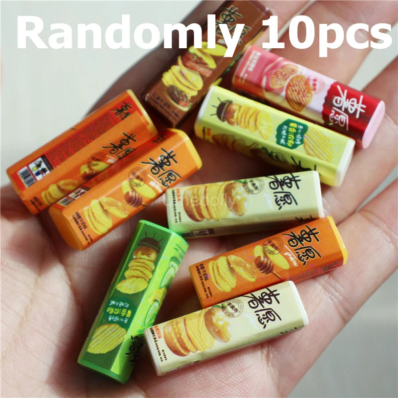 1:6 Scale Miniature Dollhouse Supermarket Shelf Mini Food Snack Beverage for Blyth BJD Doll Accessories Toy