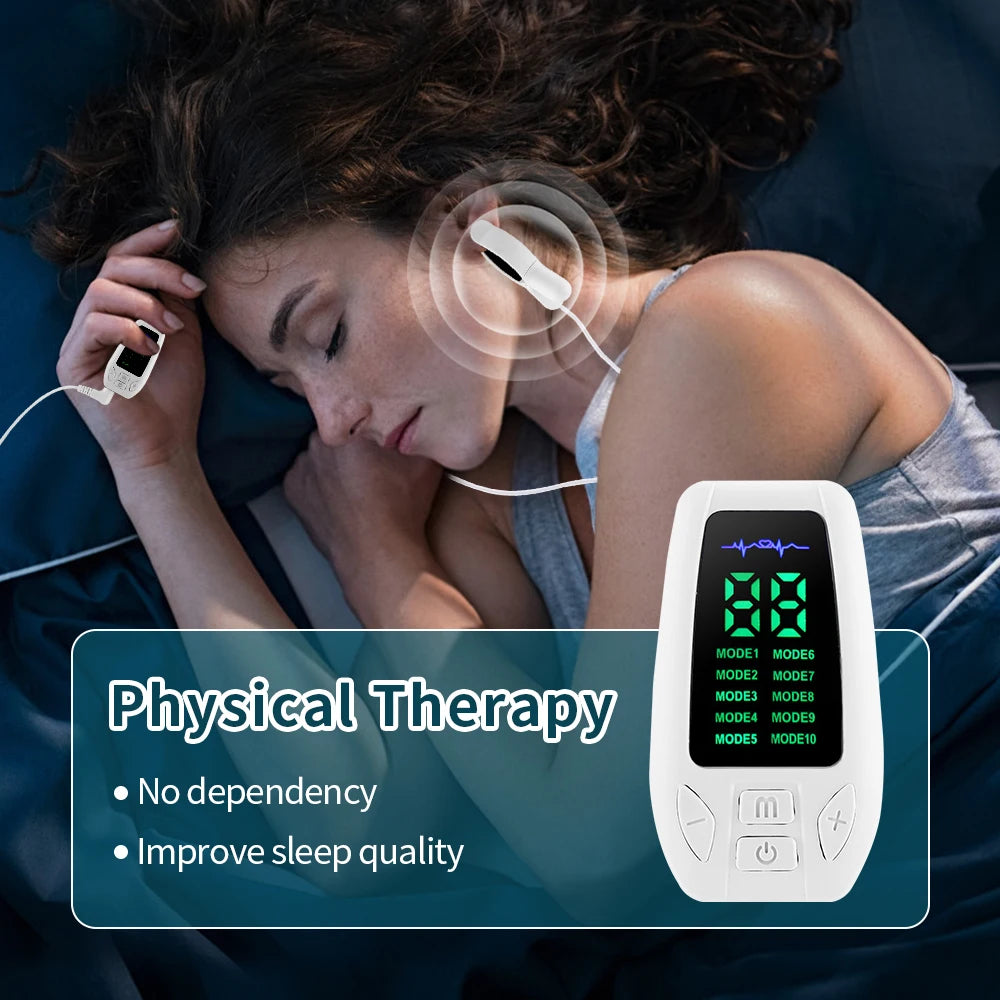10 Modes Sleep Aid Device Microcurrent CES Sleeping Instrument Insomnia Anxiety Depression Machine Fast Sleeping Health Care