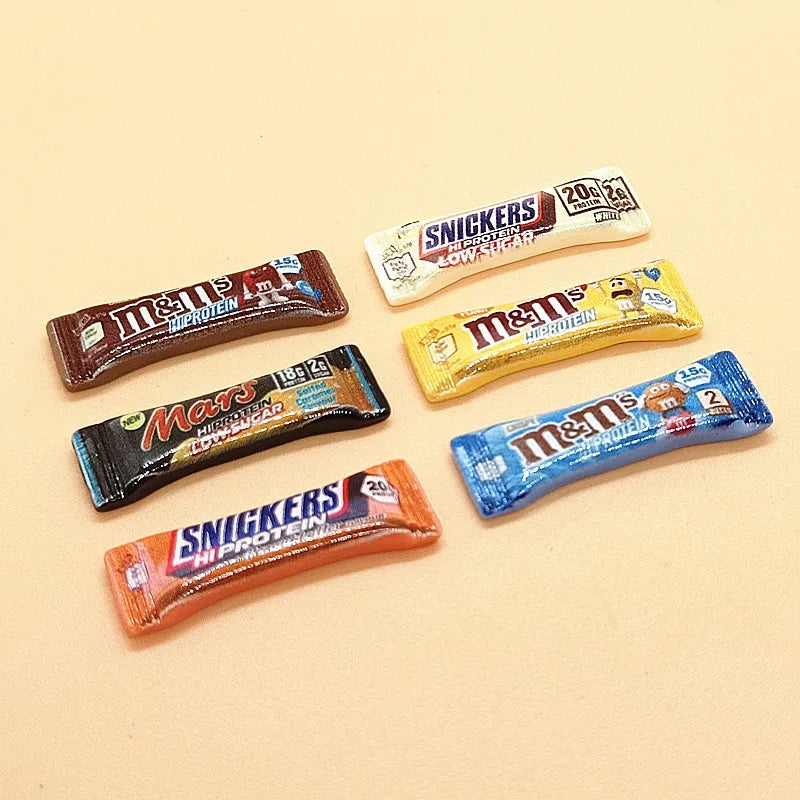 2/6/12PCS Supermarket Dollhouse Miniature food Candy Sack Bag Model Toys for Blyth Doll Accessories