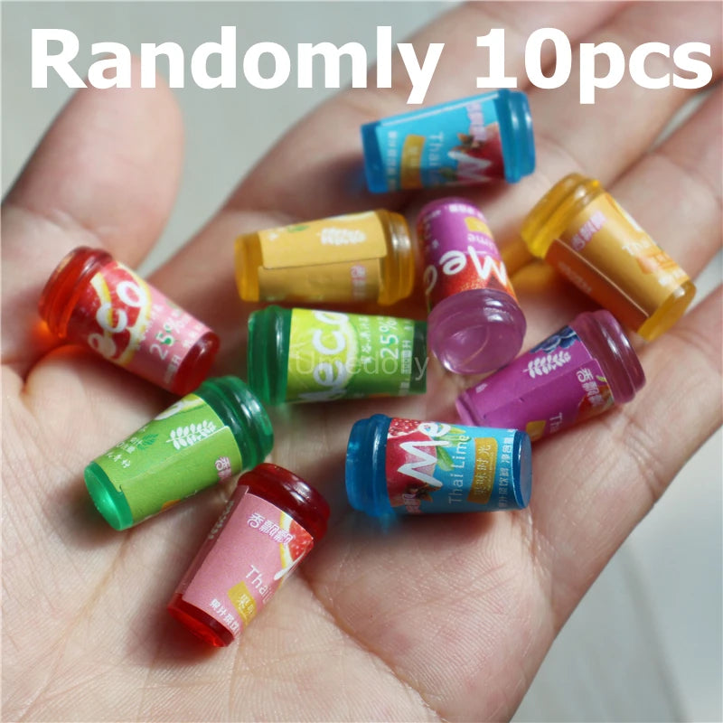 1:6 Scale Miniature Dollhouse Supermarket Shelf Mini Food Snack Beverage for Blyth BJD Doll Accessories Toy