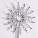 1pc Magical 3D Metal Outdoor Windmill Spinners Unique Metal Kinetic Wind Sculptures  Wind Catchers Lawn Patio Yard Garden Decor