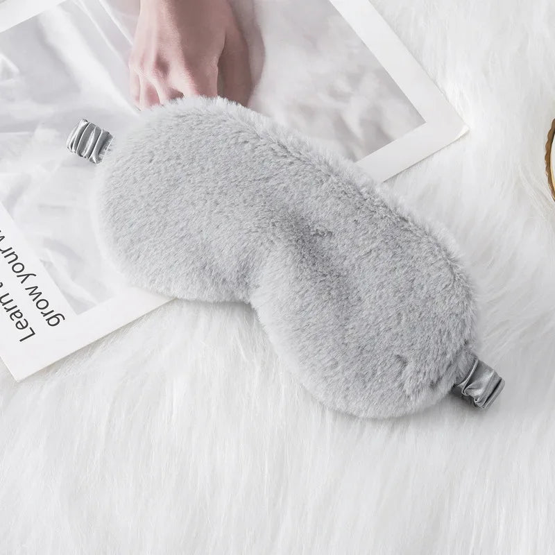 Sleeping Mask Sleeping Blindfold Soft Plush Eye Masks Cute Cat Eye Cover Plush Mask Eyepatch Nap Health Eye Cover