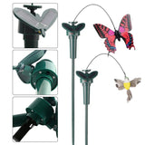 Solar Powered Flying Wobble Solar Flying Butterfly Decor Cute Animal Butterfly Bird Garden Stake Yard Outdoor Lawn Decor