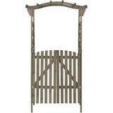 Wooden Arbor Arch with Gate | Wedding Arches Archway for Ceremony Party | Wood Garden Trellis Arbor for Outdoor Patio Bakcyard Y