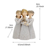 Three Sisters Statue Friend Statue Resin Sister Figurine For Best Friend Women Collection Art Crafts Tabletop Sculpture For
