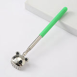 Panda Six Teeth Stainless Steel Back Scratcher Telescopic Back Itching Relief Massager Portable For Old Man Household
