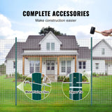 VEVOR Fence Post T-Post Heavy Duty Metal Fence Posts Sturdy Steel Fence Stakes for Garden Yard Lawn Farms & Outdoor Wire Fencing