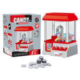 Plastic Candy Grabber Machine Coin Operated Mini Candy Grab Machine Party Supplies Battery Powered Entertainment for Kids Adults