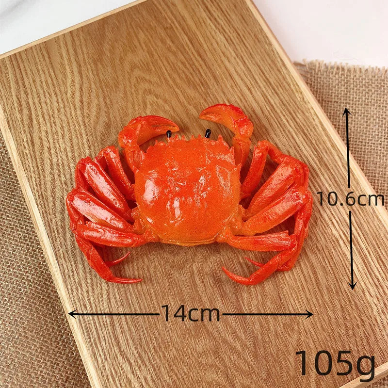Simulation Crab Fake Food Artificial Seafood Food Model Kitchen Photography Props Restaurant Shop Window Display Home Decor