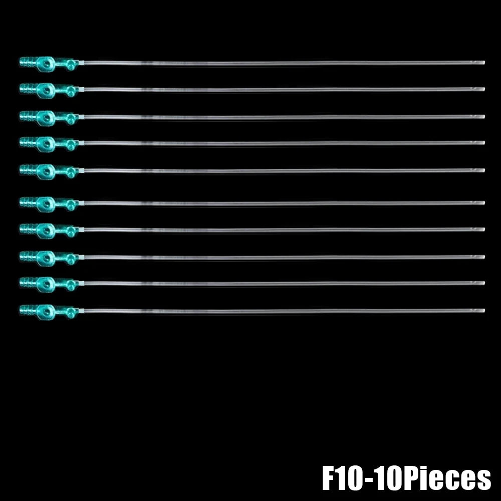 10pcs F6/F8/F10/F12/F14/F16 Adult/child Medical Oral Cavity Sterile PVC Suction Catheter Household Manual Sputum Aspirator Tube
