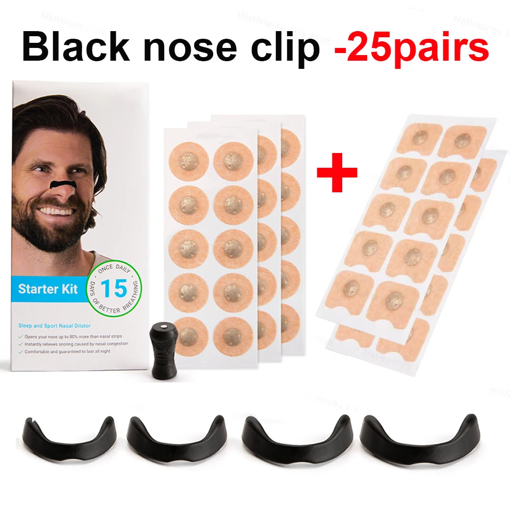 30Pairs Sport Nasal Strips Magnetic Nasal Breathing Dilator Kits Increase Air Intake Sleeping Nose Breathe Strips Nasal Dilators