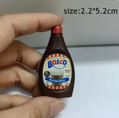 1/6 Scale Miniature Supermarket Fruit Juice Jam Daily Necessities for Doll Food Kitchen Accessories