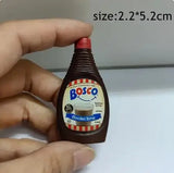 1/6 Scale Miniature Supermarket Fruit Juice Jam Daily Necessities for Doll Food Kitchen Accessories