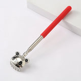 Panda Six Teeth Stainless Steel Back Scratcher Telescopic Back Itching Relief Massager Portable For Old Man Household