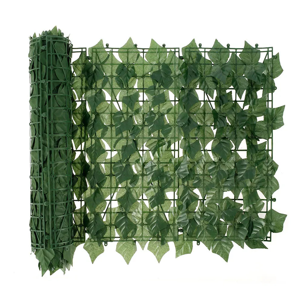 1PCS Artificial Ivy Privacy Fence Wall Screen 100X50 Greenery Backdrop Ivy Vine Leaf Hedges Fence Panels for Patio Garden