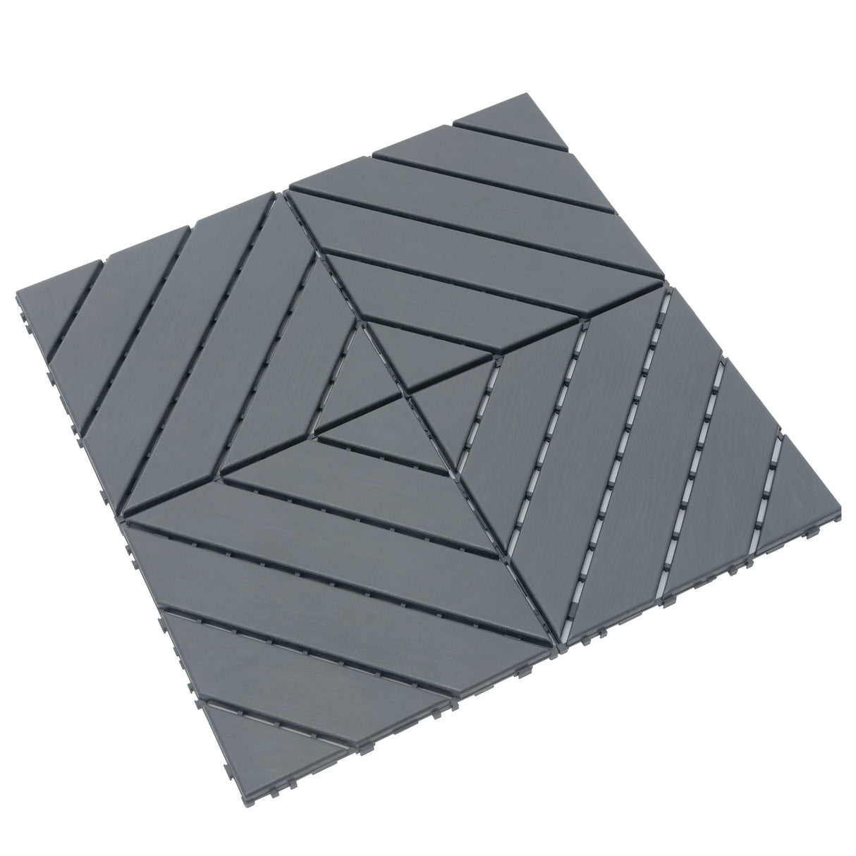 Plastic Interlocking Deck Tiles,44 Pack Patio Deck Tiles,12"x12" Square Waterproof Outdoor All Weather Use, Patio Decking Tiles