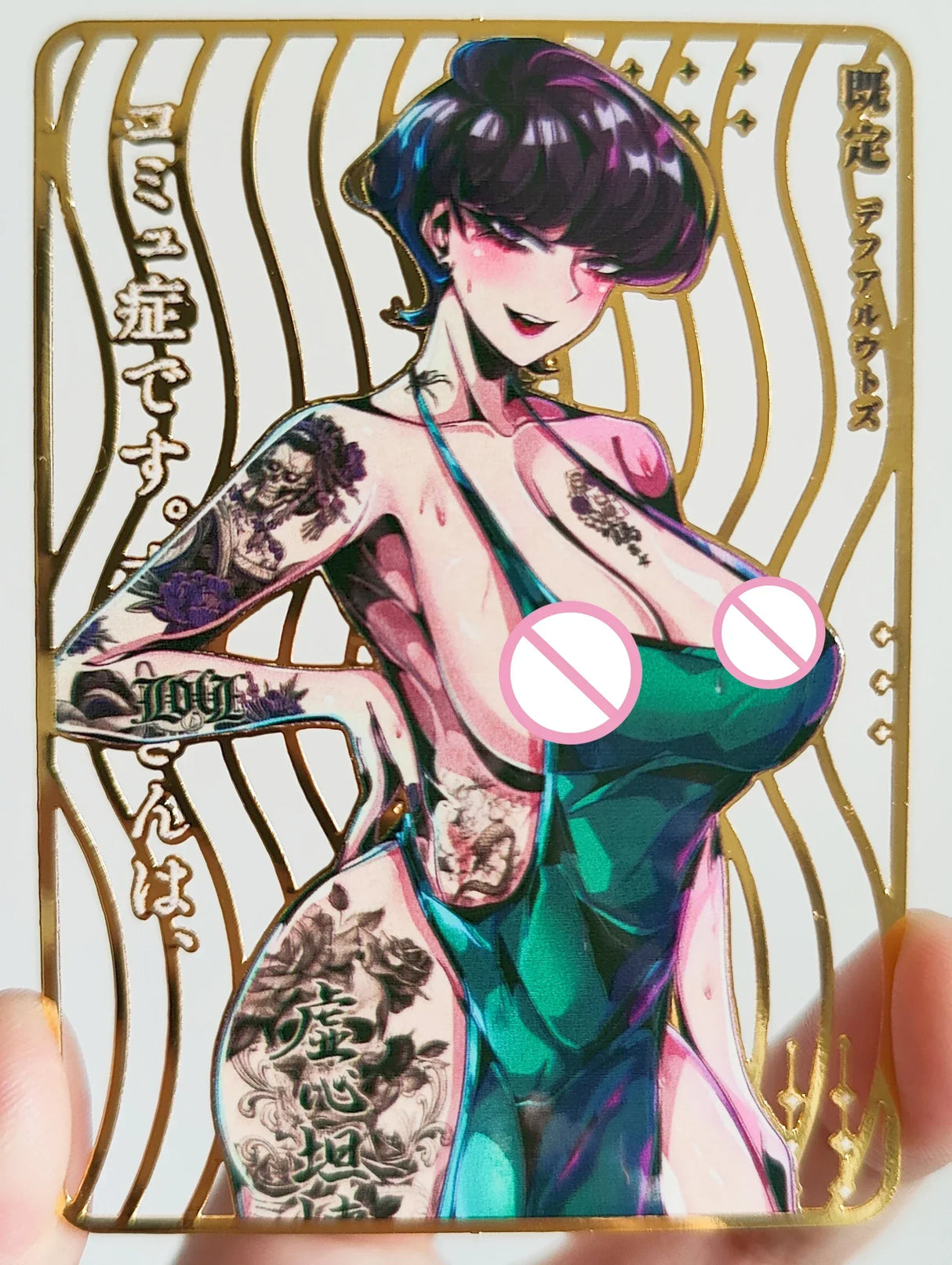 28PC/Set Anime Goddess Story DIY ACG Tsunade Albedo Kurumi Sexy Metal Card Collectible Cards Boys Play Toys Birthday Gifts