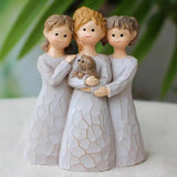 Three Sisters Statue Friend Statue Resin Sister Figurine For Best Friend Women Collection Art Crafts Tabletop Sculpture For