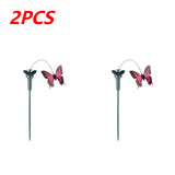 Solar Powered Flying Wobble Solar Flying Bird Butterfly Artificial Fake Hummingbird Dancing Fluttering Butterflies Garden Decor