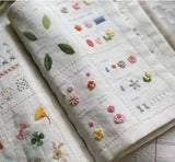 Stitch Book DIY Embroidery Book Creative Sewing Book DIY Linen Decorative Embroidery Book Binder Handmade Home Needlework Book