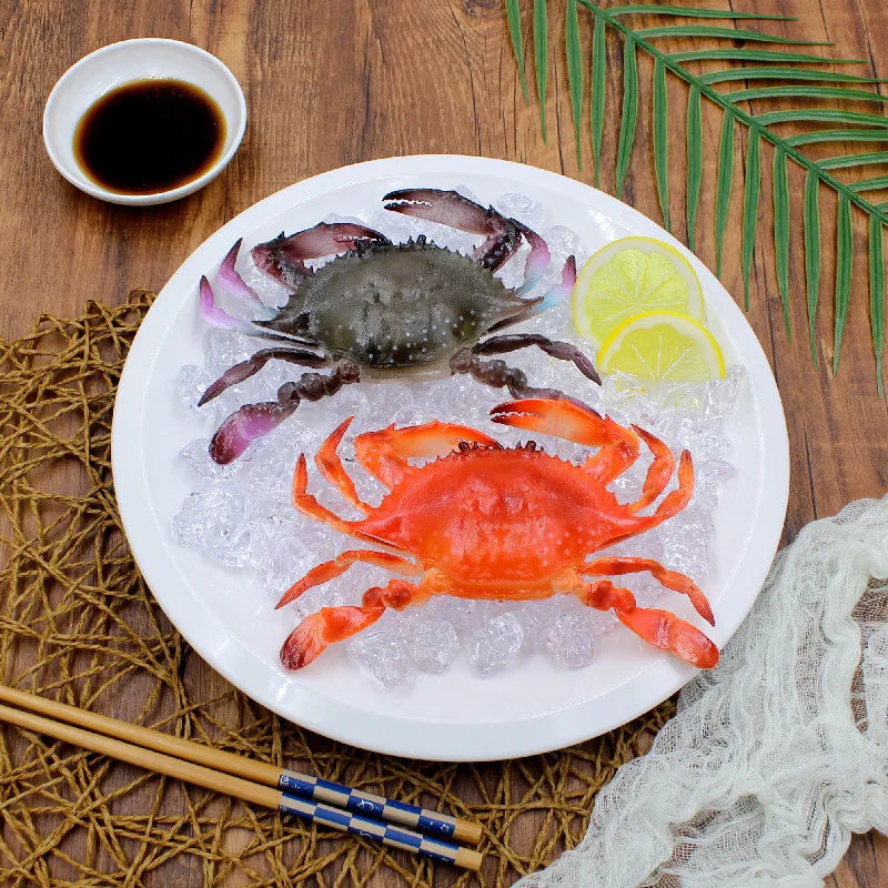 Simulation Crab Fake Food Artificial Seafood Food Model Kitchen Photography Props Restaurant Shop Window Display Home Decor