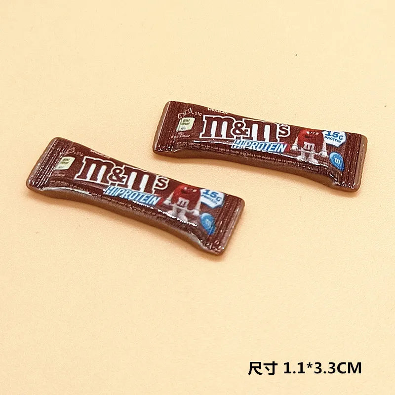 2/6/12PCS Supermarket Dollhouse Miniature food Candy Sack Bag Model Toys for Blyth Doll Accessories
