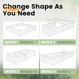 Raised Garden Bed 68" x 36" x 12" (2 Packs) Galvanized Steel Metal Outdoor Planter Kit Box for Vegetables, Flowers