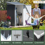 3x3 FT Outdoor Storage Shed Metal Building for Backyard Garden Patio Lawn Storage, Tool Shed for Bike Lawn Mower with Lockable