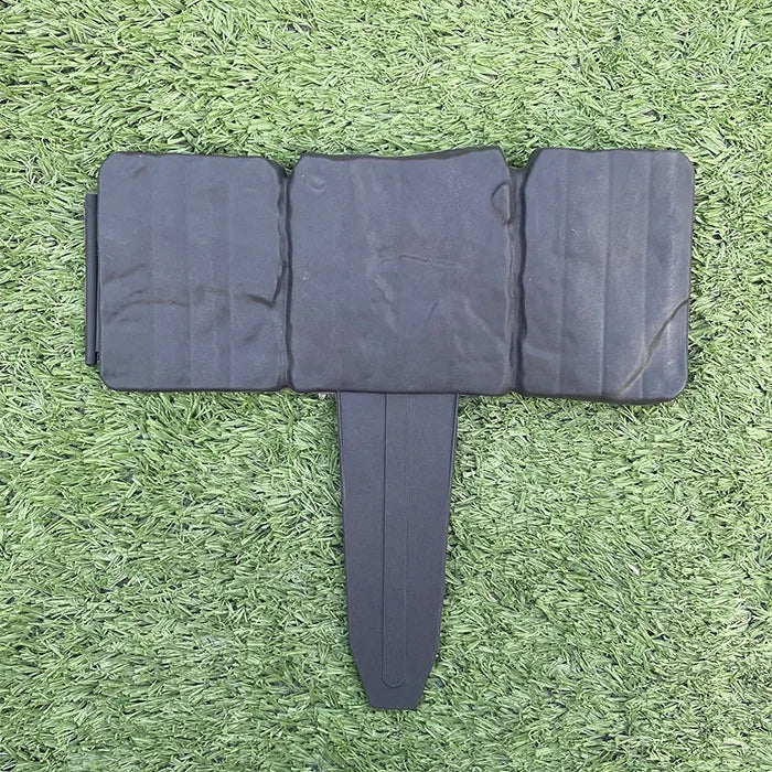 20pcs Plastic Garden Edging Border, Imitation Stone Fence Panels, Patio Outdoor Barrier