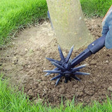 2 in 1 Garden Aerator Ventilated Scarifier Gardening Rotary Tiller Rotary Cultivator Tool Garden Lawn Ripper for Garden Lawn