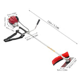 Weed Wacker 4-Stroke 35.8CC Gas-Powered Weed Eater Brush Cutter Lawn Edger Grass Trimmer Tools for Garden Yard Park