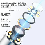Smart Visual Ear Sticks Otoscope Endoscope Wax Removal Tool Earpick Mini Camera Health Care Ear Cleaner