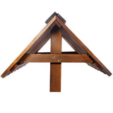 Rustic Wooden Wishing Well Planter Outdoor Home Décor for Patio, Garden, Yard w/Hanging Bucket