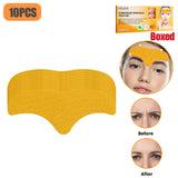 100-10pcs Collagen Forehead Wrinkle Patch Face Mask Head Lines Remover Masks Lifting Anti-Aging Stickers Skin Care Beauty
