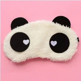 1Pc Cotton Cartoon Face Sleep Eye Mask Cute Funny Eye Cover Sleeping Mask Travel Rest Eye Band Kids Beauty Health Blindfold
