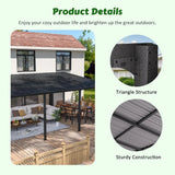 12'x 20' Outdoor Pergola on Clearance with Metal Frame,Wall-Mounted Heavy Duty Awnings for Patio, Deck, Lean to Pergola Gazebo