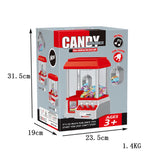 Plastic Candy Grabber Machine Coin Operated Mini Candy Grab Machine Party Supplies Battery Powered Entertainment for Kids Adults
