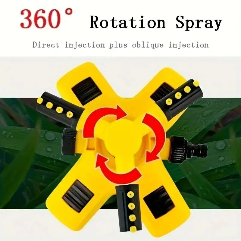 360 Degree Automatic Rotating Water pipe set Garden Lawn Sprinkler Yard Large Area Coverage Watering Irrigation Spraye