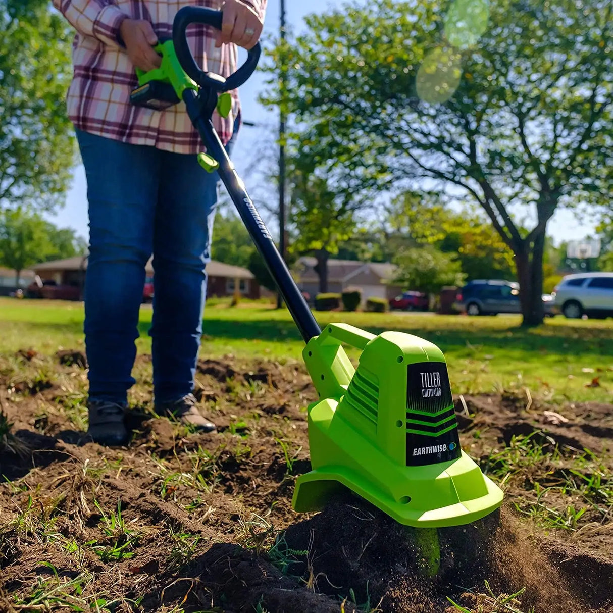 Power Tools 20-Volt 7.5-Inch Cordless Electric Garden Tiller Cultivator
