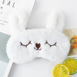 1Pc Cotton Cartoon Face Sleep Eye Mask Cute Funny Eye Cover Sleeping Mask Travel Rest Eye Band Kids Beauty Health Blindfold