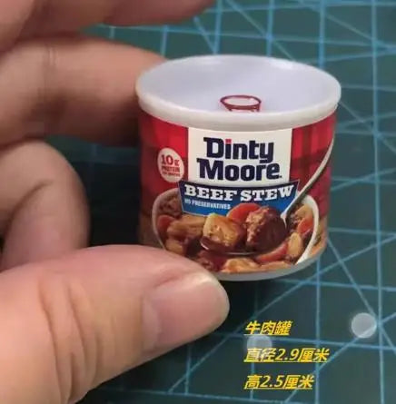 1/6 Scale Miniature Supermarket Fruit Juice Jam Daily Necessities for Doll Food Kitchen Accessories
