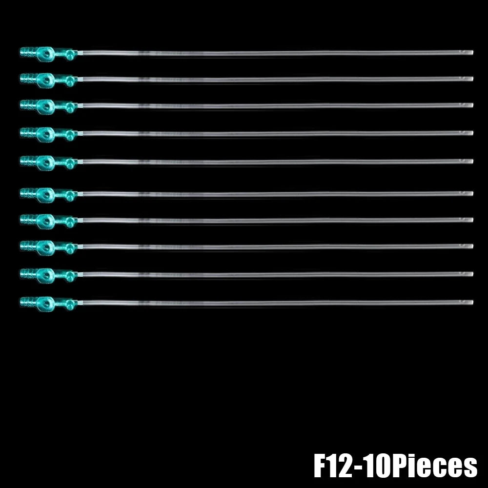 10pcs F6/F8/F10/F12/F14/F16 Adult/child Medical Oral Cavity Sterile PVC Suction Catheter Household Manual Sputum Aspirator Tube