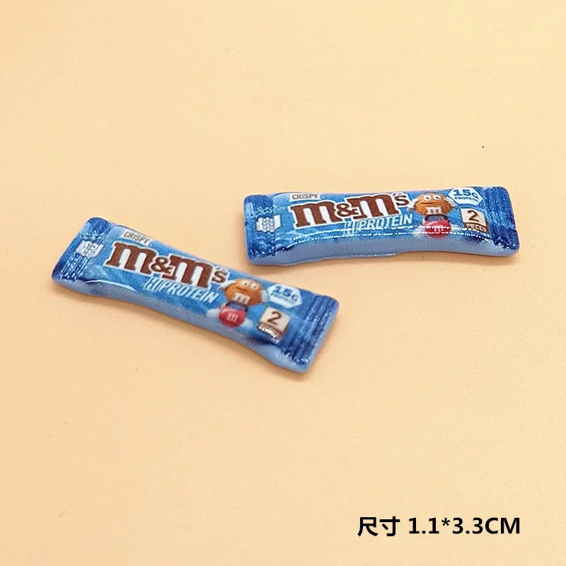 2/6/12PCS Supermarket Dollhouse Miniature food Candy Sack Bag Model Toys for Blyth Doll Accessories