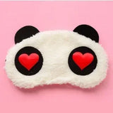1Pc Cotton Cartoon Face Sleep Eye Mask Cute Funny Eye Cover Sleeping Mask Travel Rest Eye Band Kids Beauty Health Blindfold
