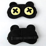 1Pc Cotton Cartoon Face Sleep Eye Mask Cute Funny Eye Cover Sleeping Mask Travel Rest Eye Band Kids Beauty Health Blindfold