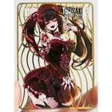 28PC/Set Anime Goddess Story DIY ACG Tsunade Albedo Kurumi Sexy Metal Card Collectible Cards Boys Play Toys Birthday Gifts