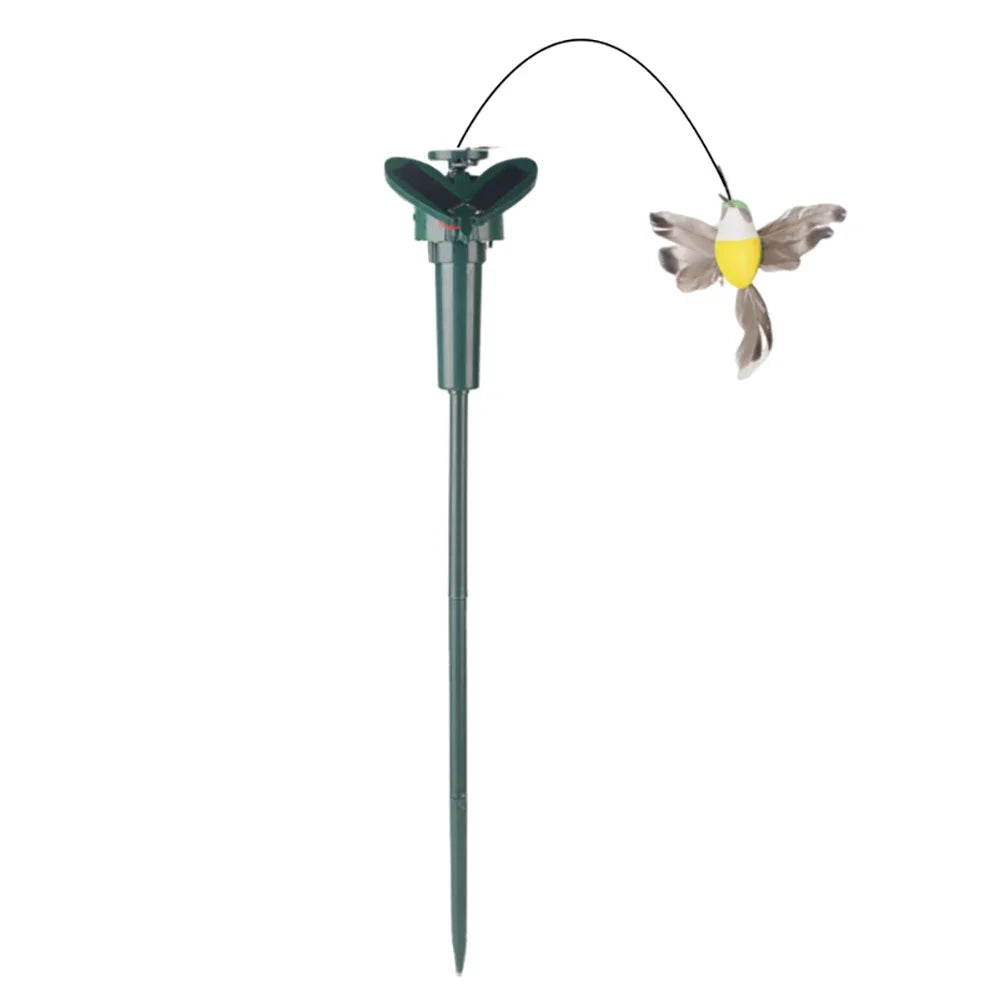 Solar Powered Flying Wobble Solar Flying Butterfly Decor Cute Animal Butterfly Bird Garden Stake Yard Outdoor Lawn Decor