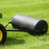 PRT-362BH-A 690 lb. Tow Behind Poly Lawn Roller with Easy Turn Plug, 24 by 36-Inch, Flat Black