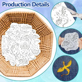 1Set 4Sheets Dragon Water Soluble Embroidery Stabilizer Stars Hand Sewing Stabilizers Self Adhesive Washable Stick and Stitch
